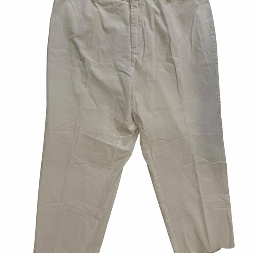 Jessica London white capri pants
